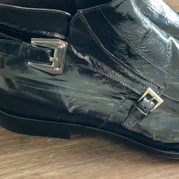 MENS CESARE PACIOTTI PATENT LEATHER ANKLE BOOT WITH ZIPPER - Picture 3 of 5